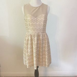 Forever 21 Gold Party Dress M S Cocktail